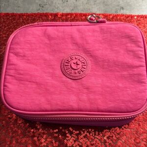 Pink Kipling Cosmetic Bag
